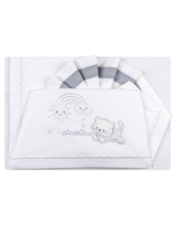 Cot bed sheet set La Fatina art. 04260GR