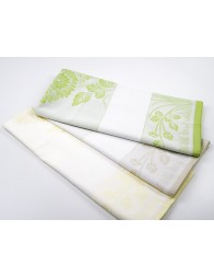 Set of 3 Fiandra cotton towels with aida cloth