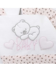 Baby Bear - Cradle sheet set cotton by Bruco Bruco EC1942R