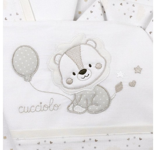 Baby Lion - Cradle sheet set cotton by Bruco Bruco EC1927PA 2