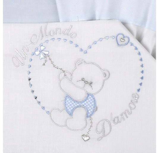 Cradle pram sheet set by Dolci Sogni DSAZ 2