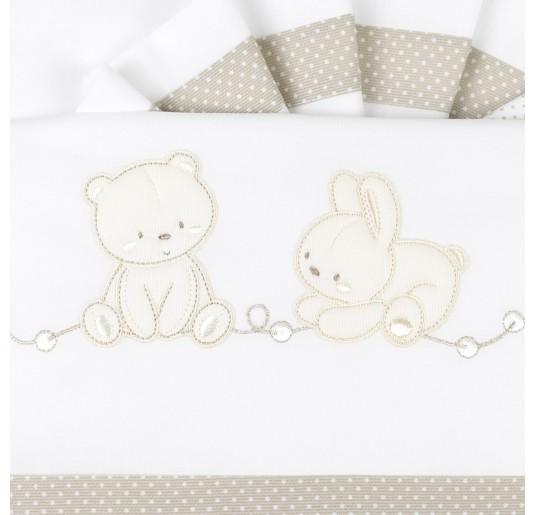 Cot bed sheet set art. 04153BG 2