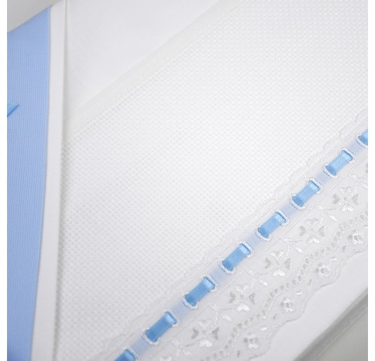 Cot bed sheet set to embroider CI1405SGAZ 2