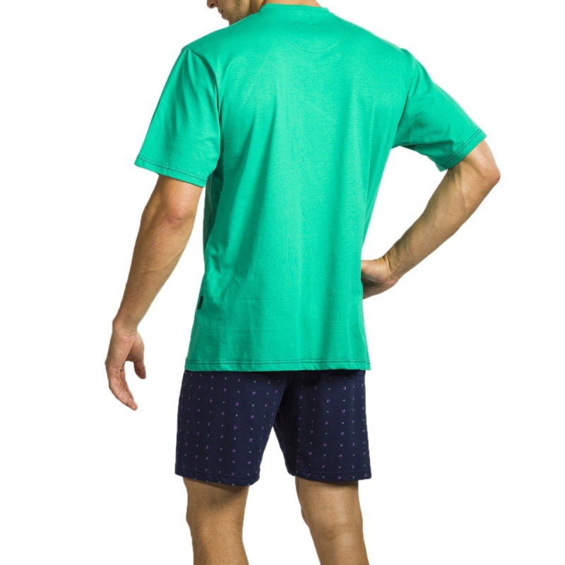 Pigiama serafino in cotone corto Bip Bip 3109