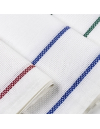 Assorted jacquard cotton tea towels with Aida embroidery cloth