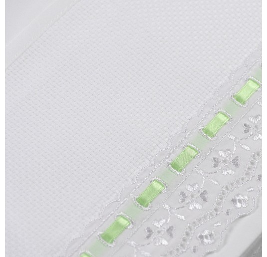 Cot bed sheet set to embroider art. CI1405SGAZ 2