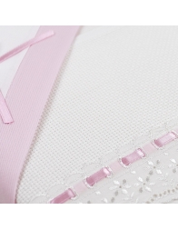 Cot bed sheet set to embroider art. 1405SGR