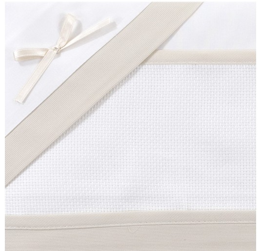 Sheet set for crib and pram to be embroidered CI1305PQBG 2