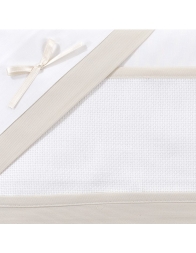 Sheet set for crib and pram to be embroidered CI1305PQBG
