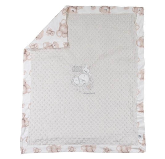Lullaby Bears -  Blanket soft pile for cradle pram... 2