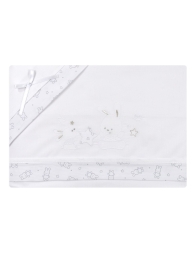 Coniglietti White - Set lenzuola culla lettino Mio Piccolo LL892BB