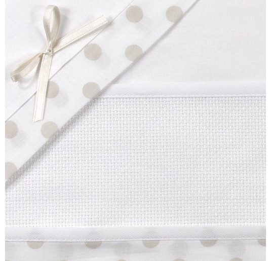 Pram sheet set aida canvas to embroider CI13AI02PQBG 2