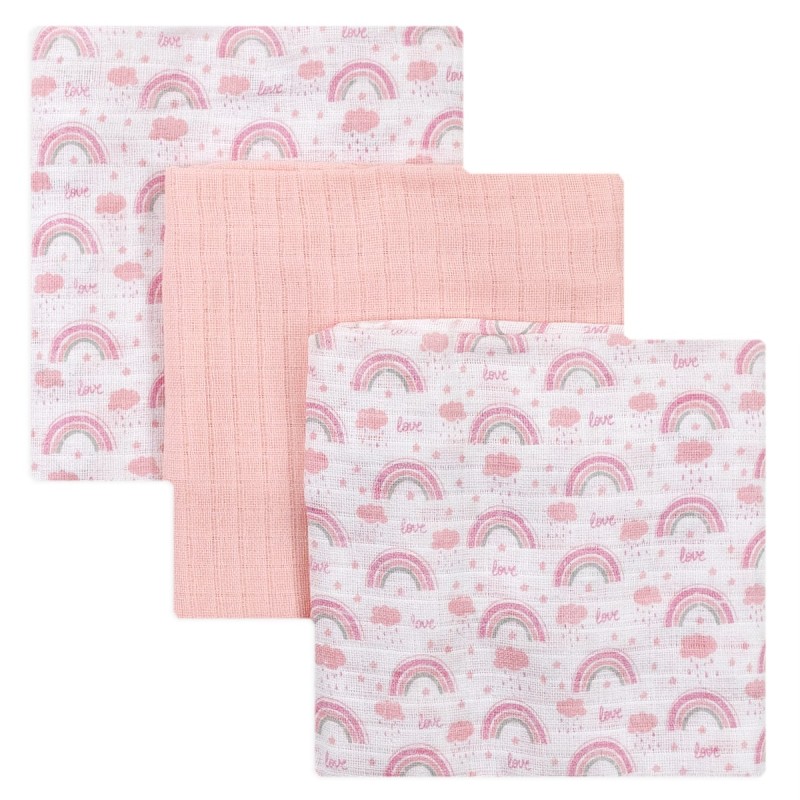 Love - Set of 3 muslin squares BA004R