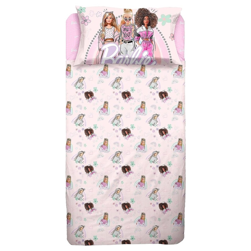 Barbie - single bed sheet set cotton 064457