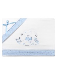 Flannel cradle pram stroller sheet set by Mio Piccolo FLC918AZ