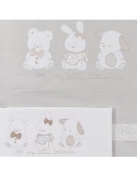 Set piumotto e lenzuolino per culletta carrozzina Mio Piccolo PMT877PA