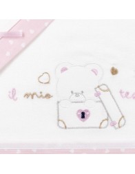 Flannel cradle bed sheet set by Mio Piccolo FLC921RR