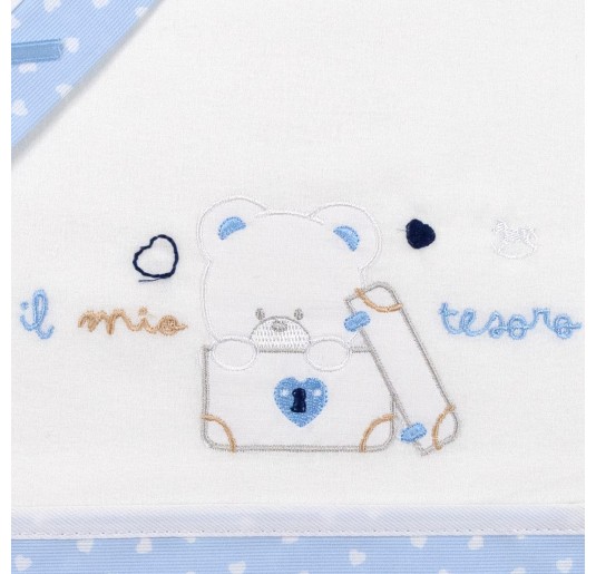 Set lenzuola flanella culla e carrozzina Mio Piccolo FLC921AZ 2