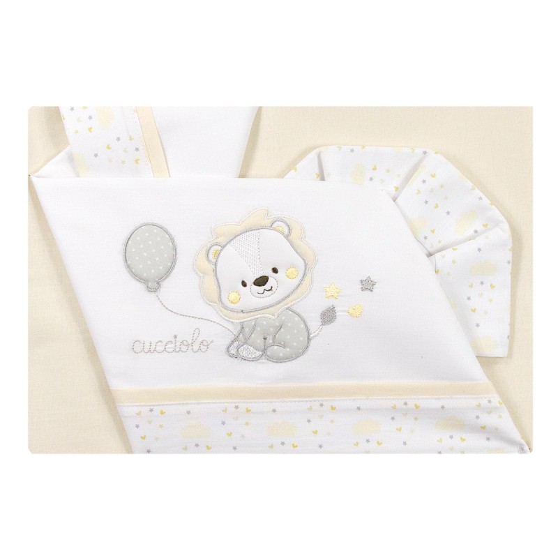 Baby Lion - Cradle sheet set cotton by Bruco Bruco EC1927GG