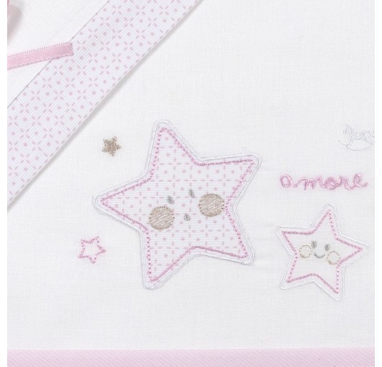 Little stars - Cradle bed sheet set Mio Piccolo LC891RR 2