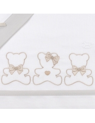 Bears - Set lenzuola culletta - Panna