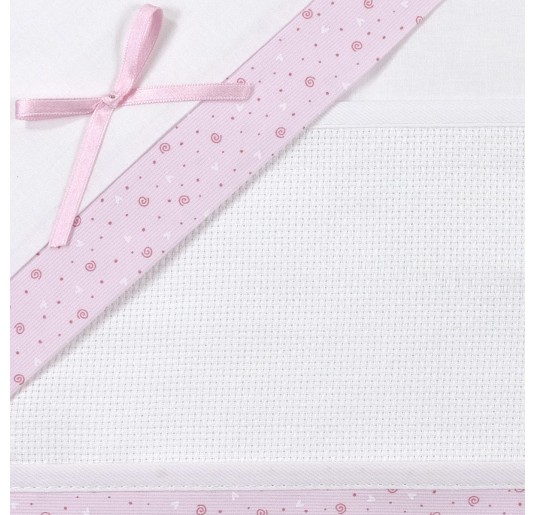 Cradle Pram sheet set to embroider CI13AI05PQRR 2