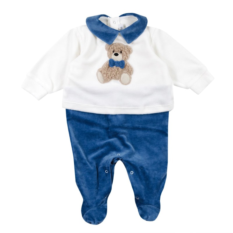 Bear - Chenille onesie embroidered by Teneri & Belli TT205