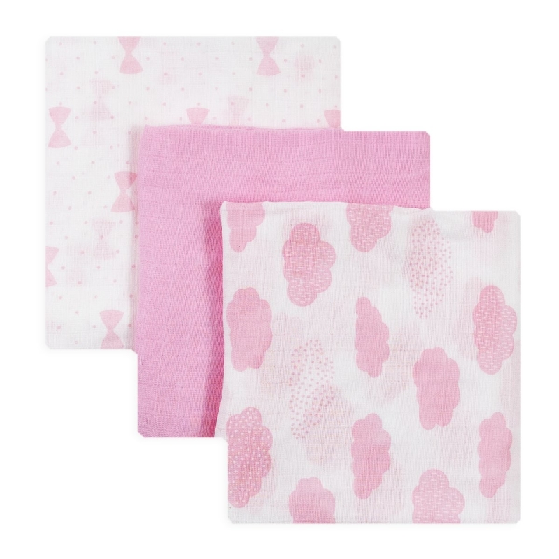 3-Pack Square muslins teaseled surface by Ellepi IX4003R