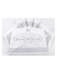 Set lenzuola per culla e carrozzina Bimboline 03266GR