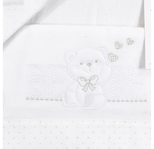 Flannel cradle bed sheet set by Nazareno Gabrielli 2702BGR 2