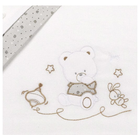 Cot bed sheet set flannel 3 pieces FLL918TT 2