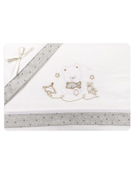 Cot bed sheet set flannel 3 pieces FLL918TT