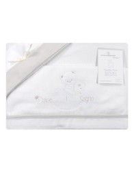 Set lenzuola flanella culla e carrozzina Nazareno Gabrielli 2703GR