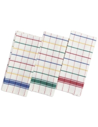 Multicolor - set 3 asciugapiatti in puro cotone 60X70 cm
