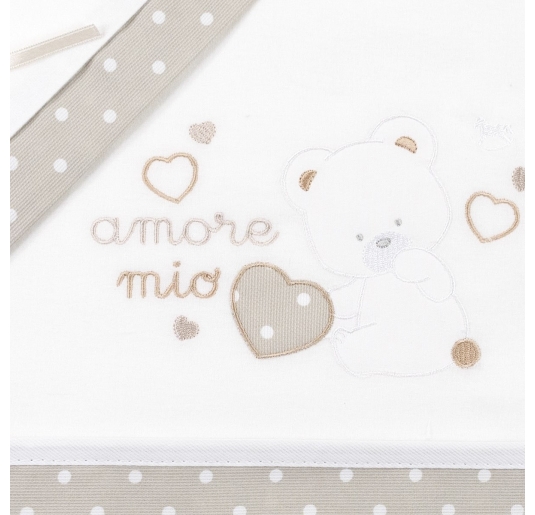 Flannel cradle bed sheet set Mio Piccolo FLC920TT 2