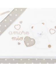 Flannel cradle bed sheet set Mio Piccolo FLC920TT