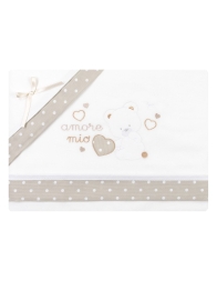 Flannel cradle bed sheet set Mio Piccolo FLC920TT