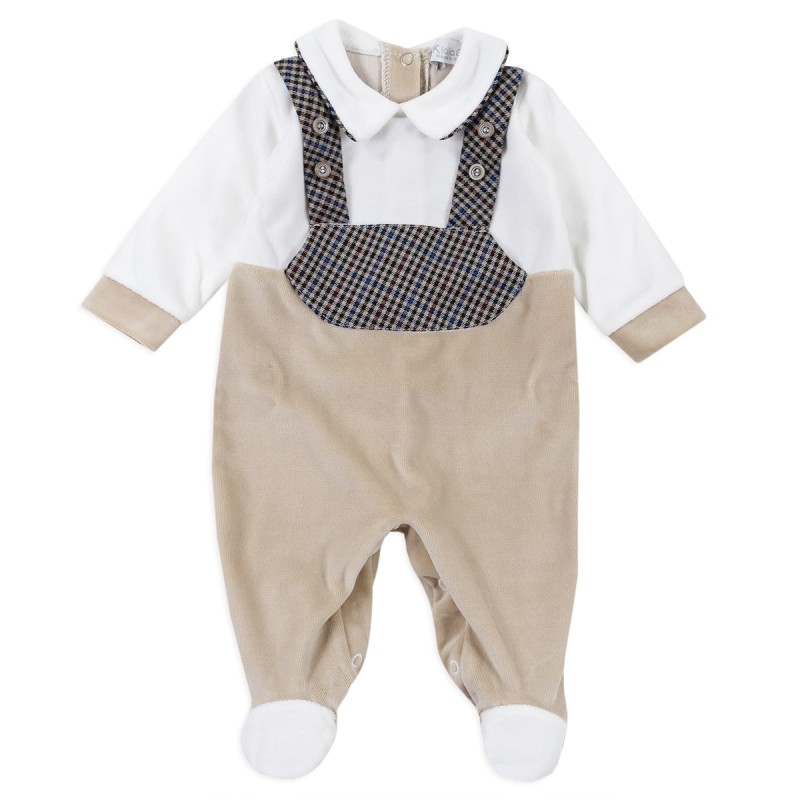 Little gentleman - Newborn boy onesie chenille KTUM80