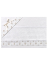 Cot bed sheet set to embroider CI14AI02PQBG