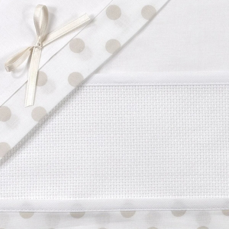 Cot bed sheet set to embroider...