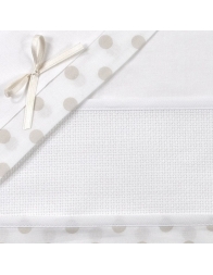 Cot bed sheet set to embroider CI14AI02PQBG