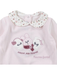 Provençal collar chenille romper by Nazareno Gabrielli NG2210413R