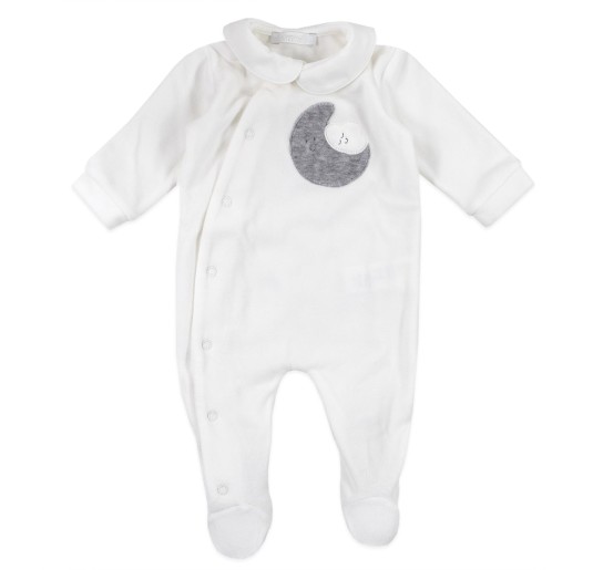 Chenille onesie with side opening by Coccode' C58007C-GR