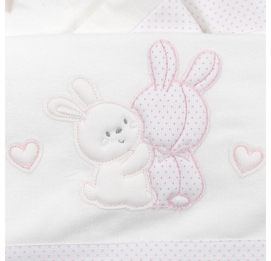 Flannel cradle bed sheet set Fiorellino 2