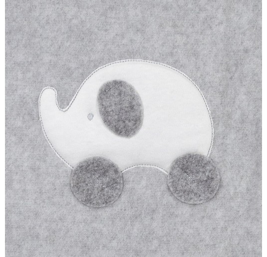 Elephant Grey - Fleece blanket for crib by Coccode'... 2