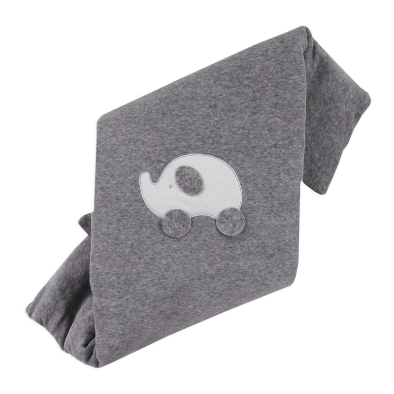 Grey Elephant - Blanket chenille for cradle pram Coccode' C58453A-GR