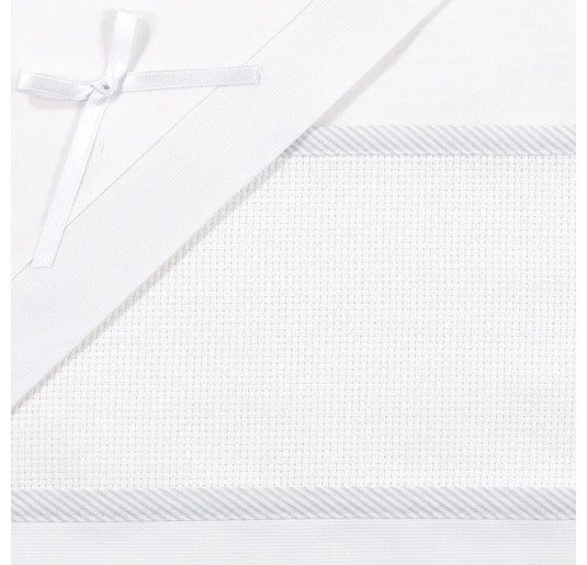Set lenzuola per lettino con tela aida ricamabile CI1405PQGR 2