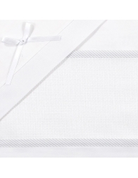 Cot bed sheet set with aida to embroider CI1405PQGR