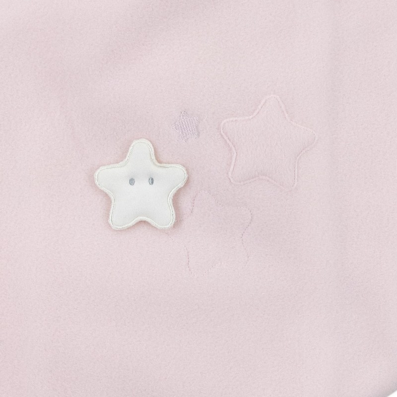 Pink Stars - Fleece blanket for crib...