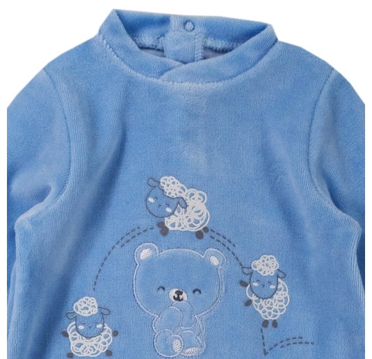 Baby onesie chenille by Mignolo Dodipetto 27231BL 2